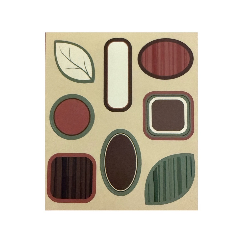 Gartner Studio Nature Themed Stickers  Set Of Eight Stickers